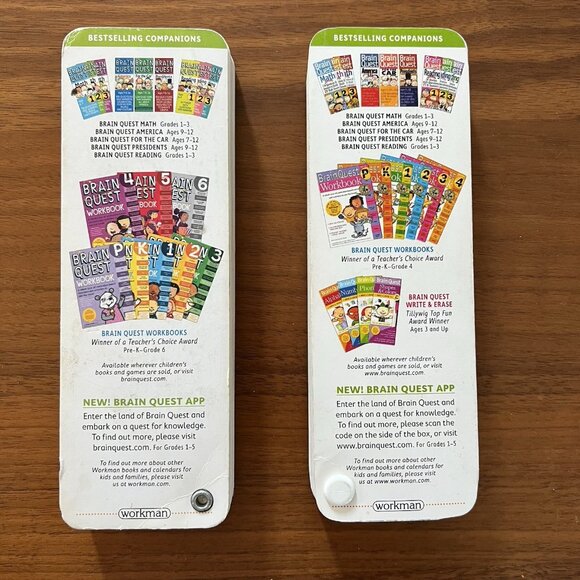 Brain Quest Learn Kindergarten Ages 4-6 Lot of 2 Quiz Deck Revised 4th Ed 2012 - Picture 4 of 13